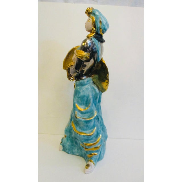 Mid-Century Modern Mid-Century Italian Terra Cotta Dancer For Sale - Image 3 of 9
