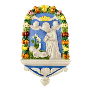 Della Robbia Style Italian Wall Plaque