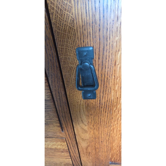 Cedar-Lined Mission Oak Tall Dresser/Cabinet For Sale - Image 9 of 9