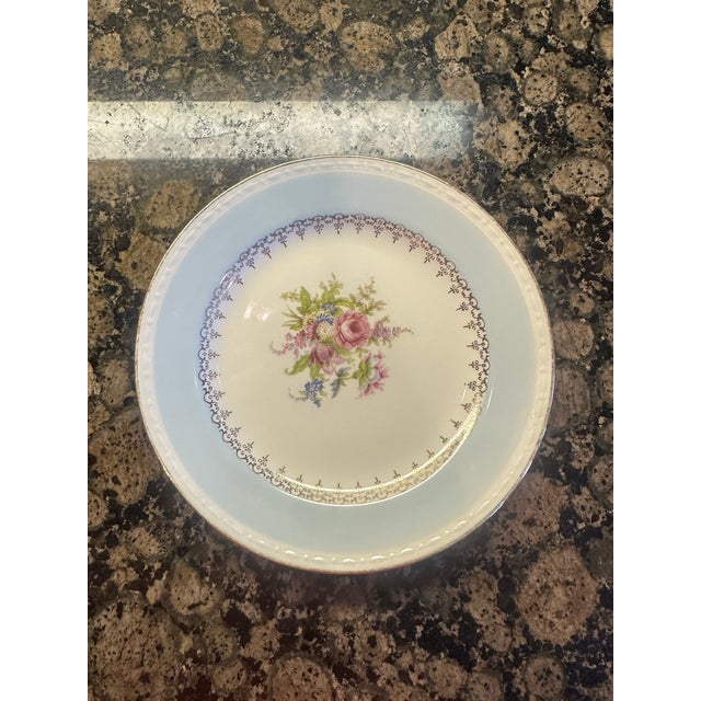 Homer Laughlin Eggshell Georgian Blue Small Saucer 2 piece