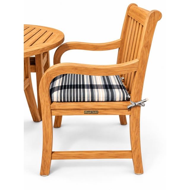 Mid-Century Modern Royal Teak Patio Set Table and 4 Chairs For Sale - Image 3 of 8