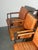 Vintage Cognac Leather Cantilever Armchairs, Set of 6 For Sale - Image 3 of 7
