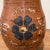 Ceramic Antique French Terracotta Glazed Floral Decor Pitcher 19th Century For Sale - Image 7 of 13