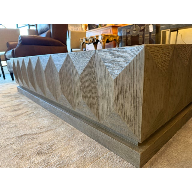 Traditional Restoration Hardware Geometric Faceted Coffee Table For Sale - Image 3 of 18