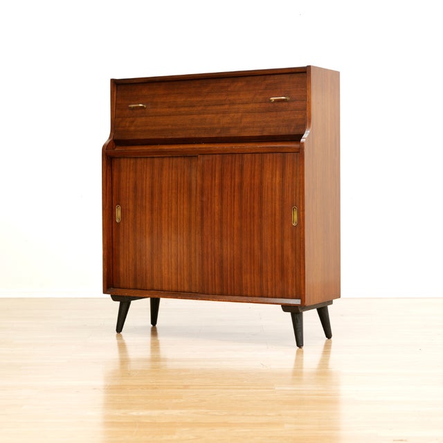 1960s Mid Century Secretary Desk For Sale - Image 9 of 10