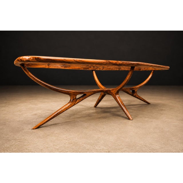 1950s Giuseppe Scapinelli Sculptural Wooden Coffee Table, Brazil, 1950s For Sale - Image 5 of 18