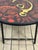 Mid-Century Modern Vintage Round Graphic Red and Yellow Ceramic Coffee Table, 1960s For Sale - Image 3 of 12