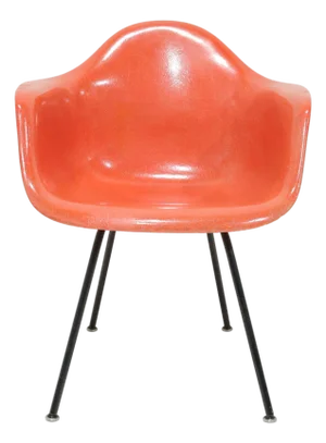 Eames for Herman Miller 1957 Dag Chair in Red Orange