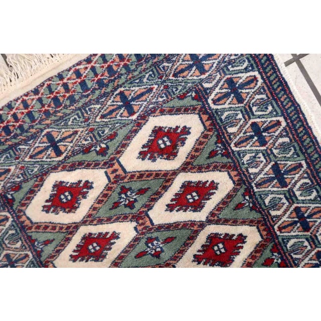 1970s Vintage Uzbek Bukhara Rug, 1970s For Sale - Image 5 of 10