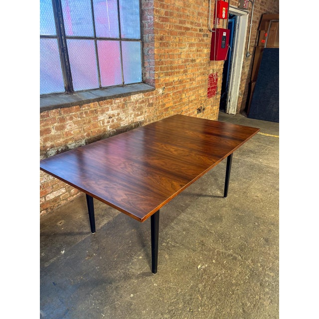 Wood Mid 20th Century Rosewood Rectangular Dining Table by George Nelson for Herman Miller 2 Leaves For Sale - Image 7 of 12