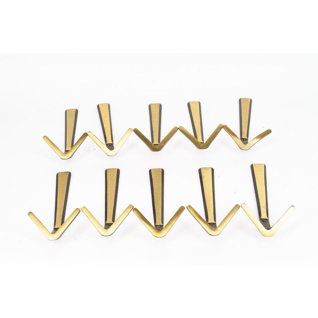 Mid-Century Modern Wall Hooks by Herta Baller, 1950s, Set of 10 For Sale - Image 3 of 5