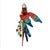 Contemporary Vintage Lunch at the Ritz Macaw Parrot Brooch Moveable Enamel Statement Pin For Sale - Image 3 of 13