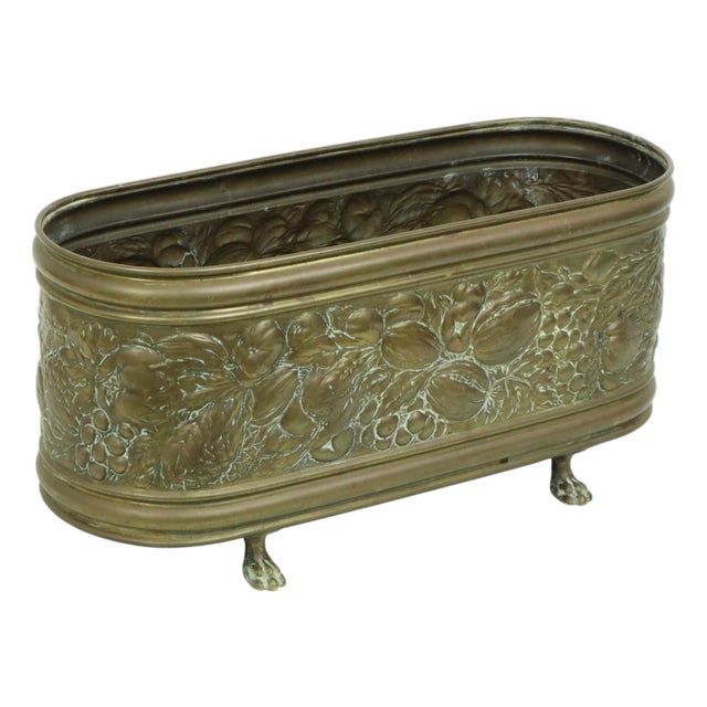 French Antique Copper Flower Pot Jardinière, 19th Century For Sale
