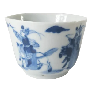 19th Century or Earlier Chinese Blue and White Wine or Teacup