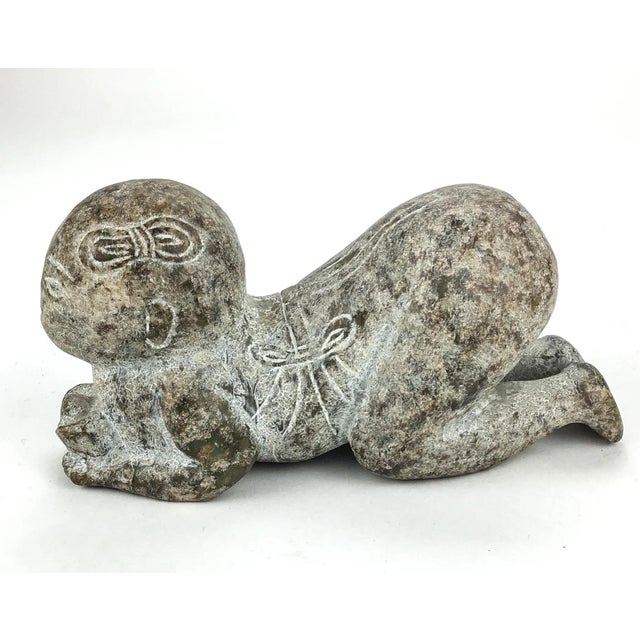 Hand Carved Antique Stone Sculpture For Sale - Image 13 of 13