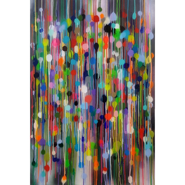 Gerard Pairé, 201017, 2020, Polymer & Spray Paint on Canvas For Sale - Image 3 of 3