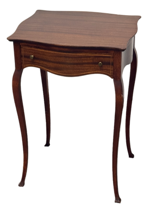 Edwardian Mahogany Inlaid Side Table, Vintage