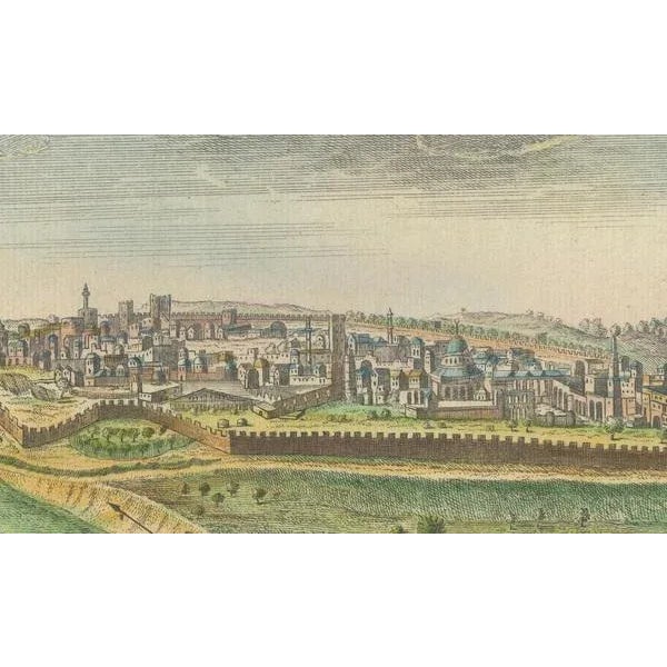 S. Mynde, General View of Jerusalem, 1752, Print For Sale - Image 4 of 8