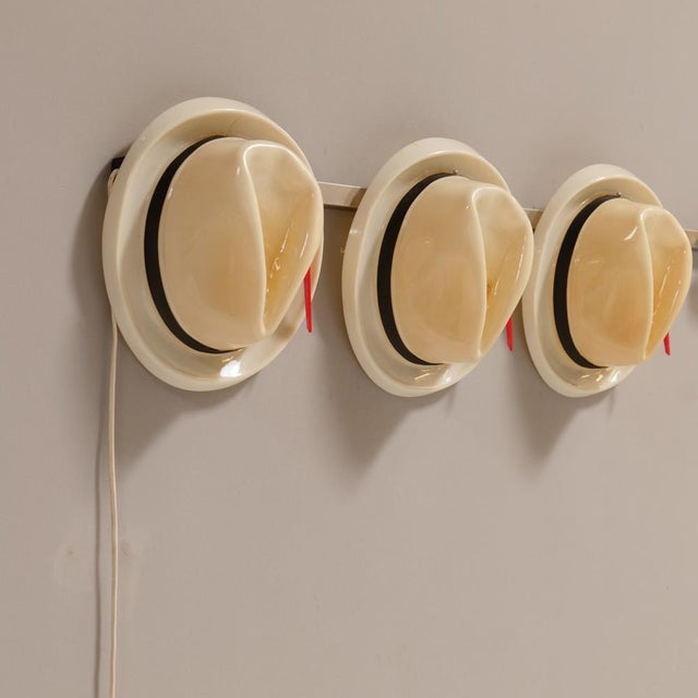 Hat Light Object with Coat Racks by Jacques Vojnovic, 1980s For Sale - Image 6 of 10
