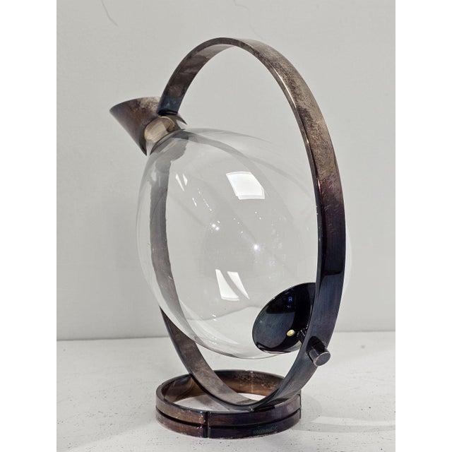 Silver Art Deco French Silver Plated Decanter from Christofle Fidelio, 1930s For Sale - Image 8 of 11
