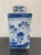 Ceramic Chinese Export Porcelain Blue and White Tea Caddy With Cover For Sale - Image 7 of 8
