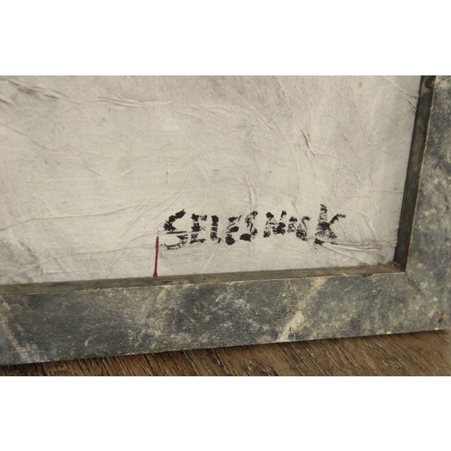 1980s Mythical Roman Portrait Oil on Board Painting by William "Billy" Selesnick For Sale - Image 12 of 13