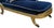 French Antique 18th C Louis XVI Giltwood Chaise Fainting Couch - Sapphire Blue Mohair For Sale - Image 3 of 7