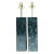 Vintage Boho Solid Black Marble Lamps - a Pair For Sale