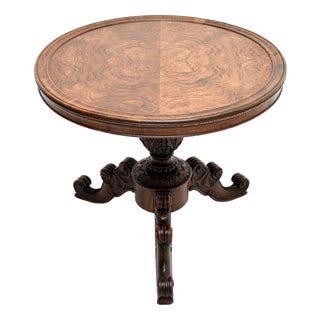 Antique Victorian Burr Walnut Occasional / Coffee Table, 1840 For Sale