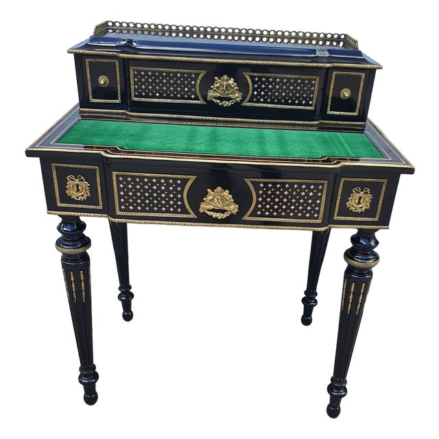 Napoleon III Ebonized Ladys Writing Desk, 1860s For Sale
