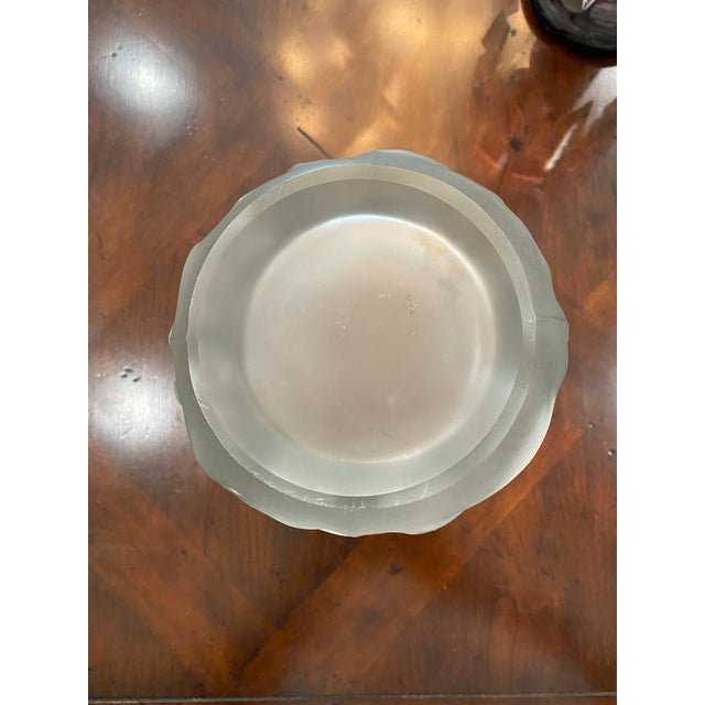 1970s 1970s Lalique Style Vase For Sale - Image 5 of 8