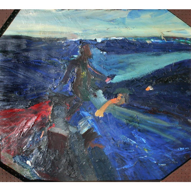 1960s "Pan of Bolts" and on Verso Joan Brown Swimming W/Manuel Neri Walking by Sally Kissinger Wilt For Sale - Image 4 of 6