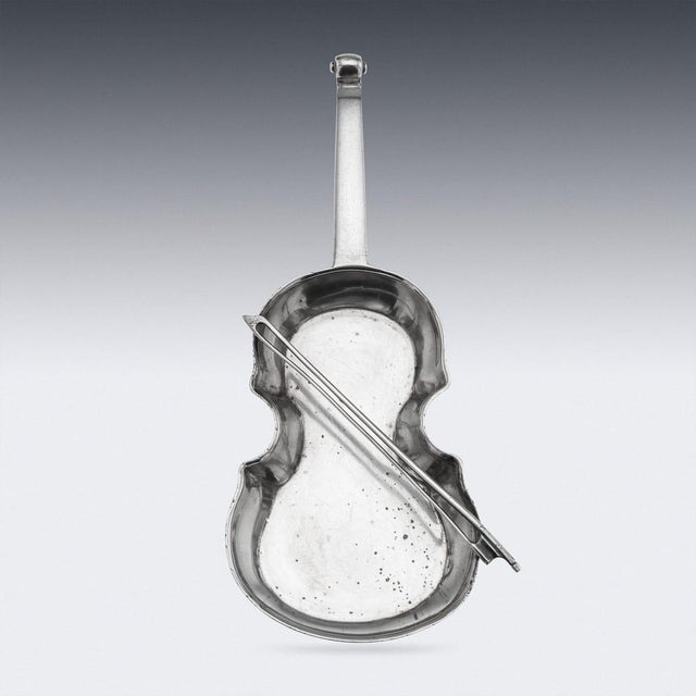 Antique Edwardian Silver Cello Ashtray from Hukin & Heath, 1905 For Sale - Image 4 of 12