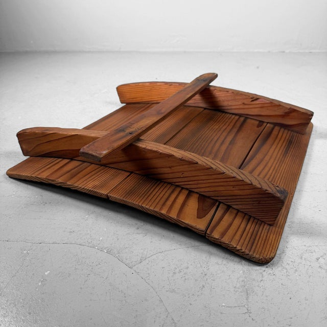 Japanese Wabi-Sabi Wooden Display Board, 1930s For Sale - Image 6 of 15