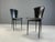 Black Italian Leather Dining Chairs, 1980s, Set of 6 For Sale - Image 8 of 10