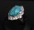 Late 20th Century Fine 7.41ct Natural Untreated Black Opal 2.06ct Diamond Platinum Ring Size 6 For Sale In New York - Image 6 of 18