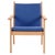 GE 284 Lounge Chair in Oak and Blue Wool attributed to Hans J. Wegner for Getama, 1984 For Sale - Image 13 of 13