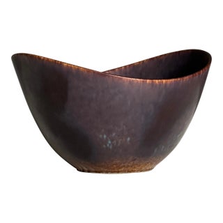 1950's Gunnar Nylund for Rörstrand Axk Stoneware Bowl For Sale