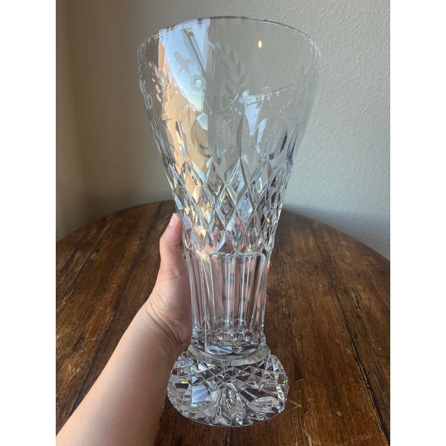 Late 20th Century Rogaska Crystal Gallia Pattern Vase For Sale - Image 10 of 12
