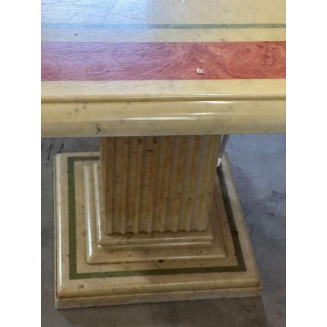 Marble Dining Table with Column Bases, 1970s For Sale - Image 11 of 18