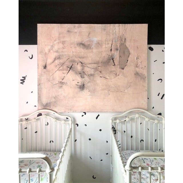 Paint Contemporary Minimalist Abstract Mixed-Media Painting For Sale - Image 7 of 9