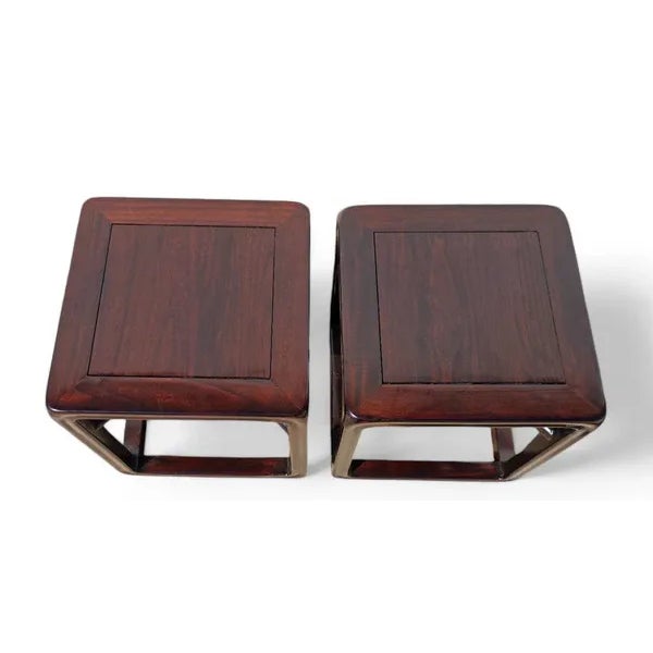 Square Asian Tables, a Set of 4 For Sale - Image 4 of 4