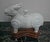 Chinese Late 19th Century Chinese Carved White Jade Horse/Ox Incense Burner For Sale - Image 3 of 5