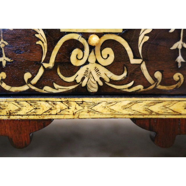 18th Century Baroque Inlaid Coin Cabinet For Sale - Image 17 of 18