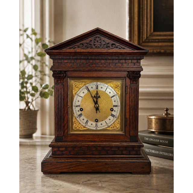 A remarkable turn-of-the-century architectural bracket clock retailed by Tiffany & Co., New York, bearing the firm's...