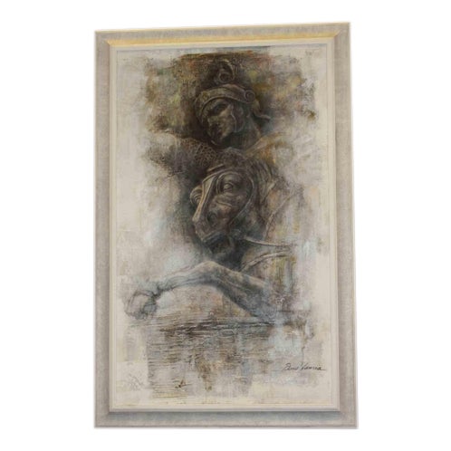 Pino Lancia, Under the Arch of Constantine, 2020, Oil on Canvas For Sale
