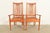 Stickley Style Arts & Crafts Teak and Cane Armchairs, Pair For Sale - Image 13 of 13