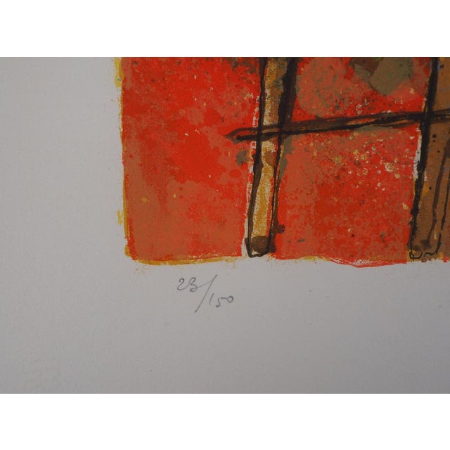 Theo Tobiasse, David and Solomon, 20th-Century, Original Lithograph For Sale - Image 3 of 8