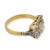 Traditional 1910s Edwardian Old Cut Diamond Two Tone Ring, Size 4 For Sale - Image 3 of 6