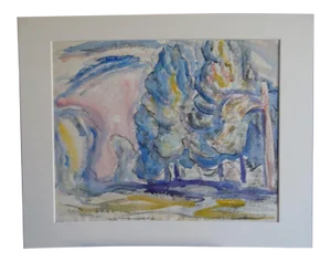 1970s Harold Davies Landscape Watercolor Painting